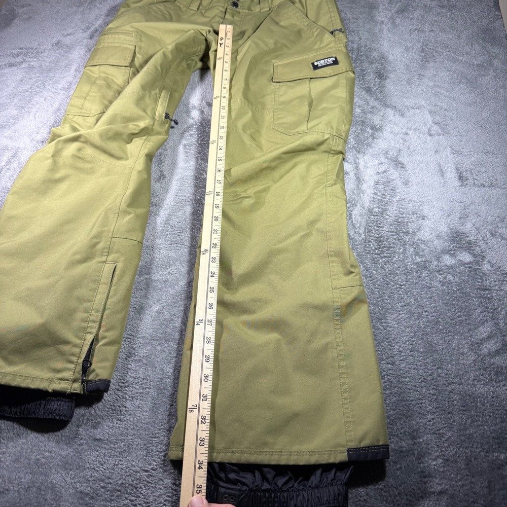 Burton Living Lining Cargo Snowboard Pants Mens Large Olive Green RN87380 - Picture 7 of 8